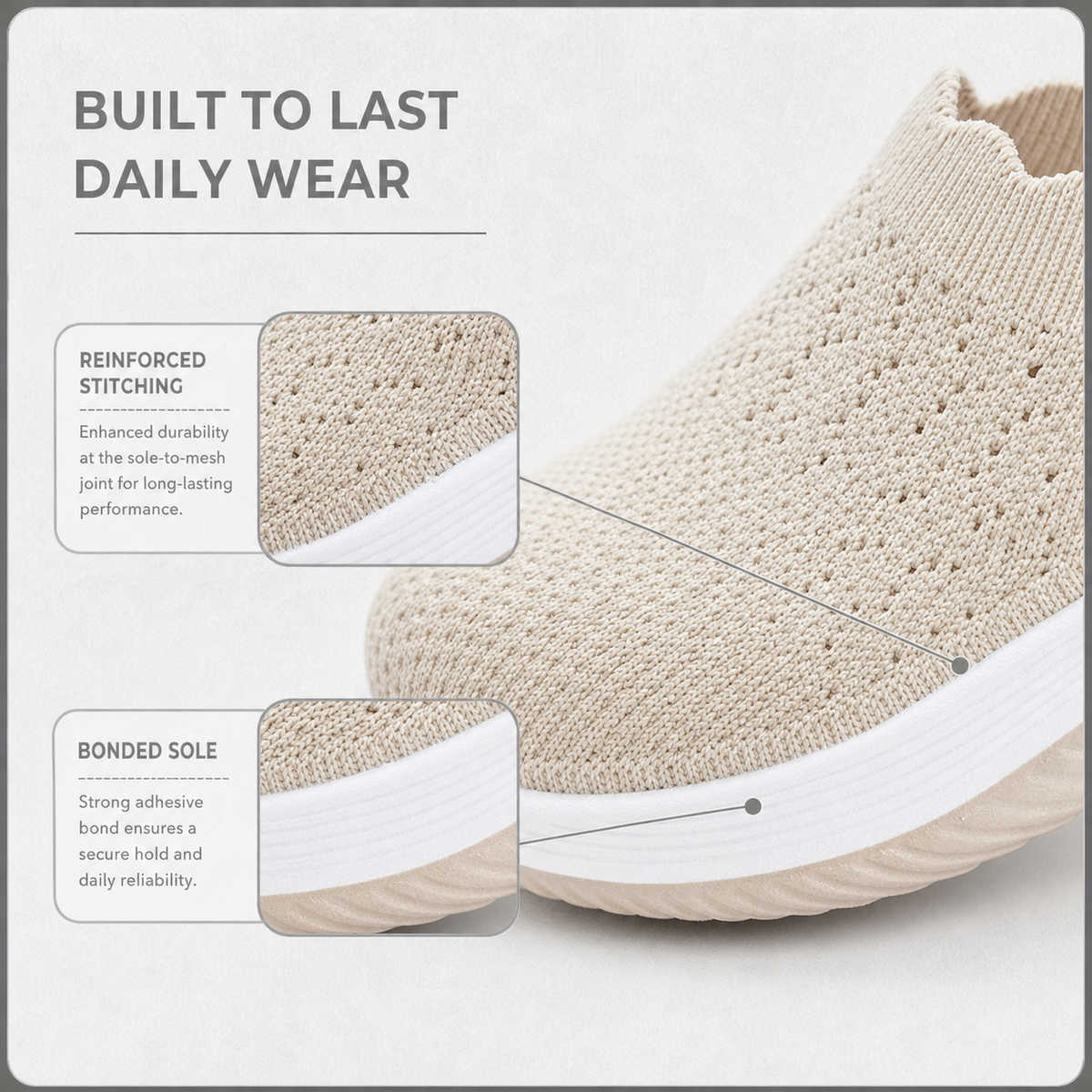 Cushioned Slip-On Walking Shoes for Women, Lightweight and Breathable — photo 24