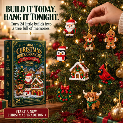 Mini Brick Advent Calendar with 24 Christmas Building Sets to Build & Hang — photo 14