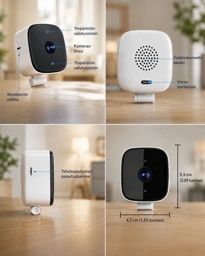 Window Security Camera – Indoor Window Mount Camera 2K with Colour Night Vision, Motion Alerts & SD Storage, No Drilling — photo 14