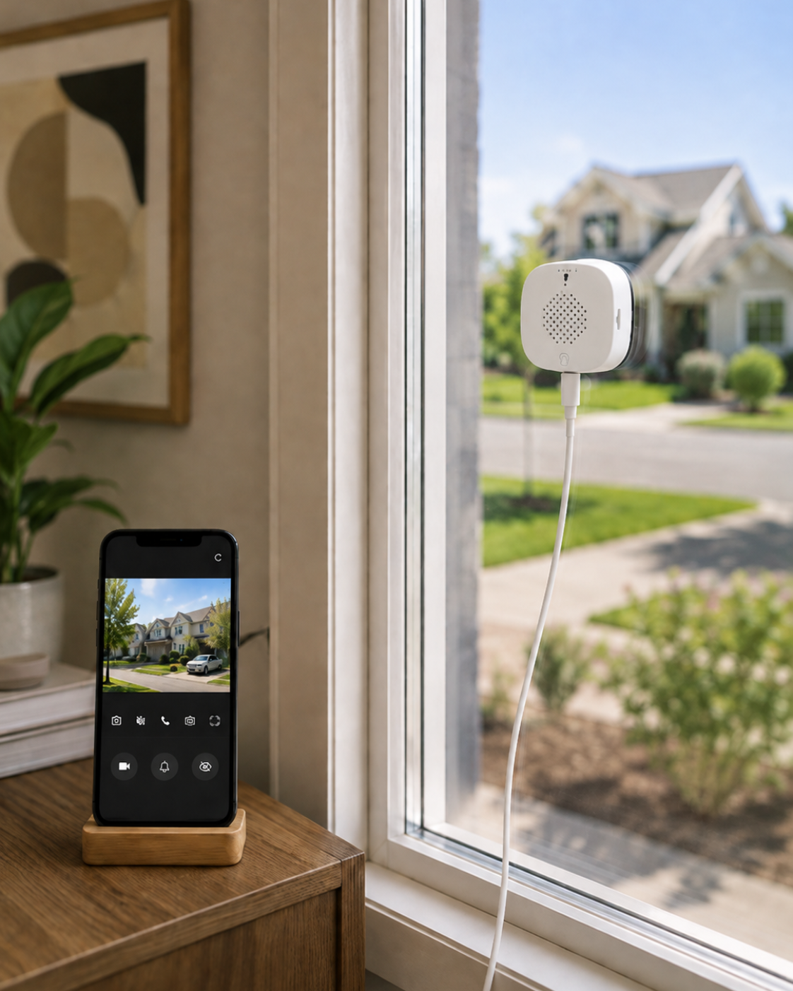 Window Security Camera – Indoor Window Mount Camera 2K with Colour Night Vision, Motion Alerts & SD Storage, No Drilling — photo 5