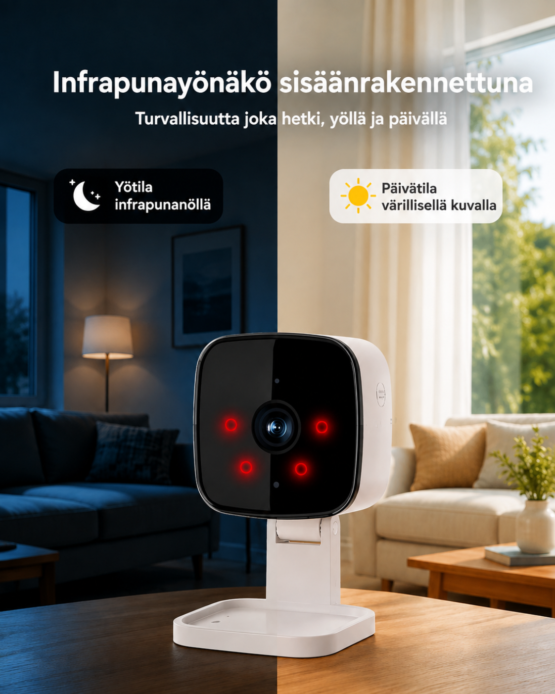 Window Security Camera – Indoor Window Mount Camera 2K with Colour Night Vision, Motion Alerts & SD Storage, No Drilling — photo 8
