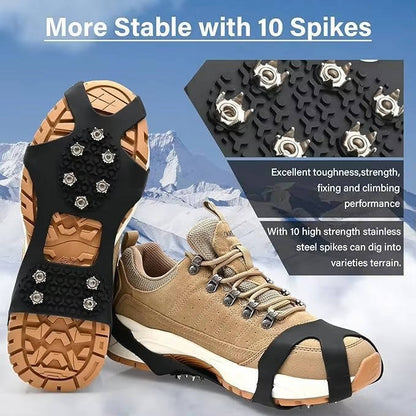 11-Spike Stainless Steel Ice Cleats for Shoes and Boots (Pair) — photo 6