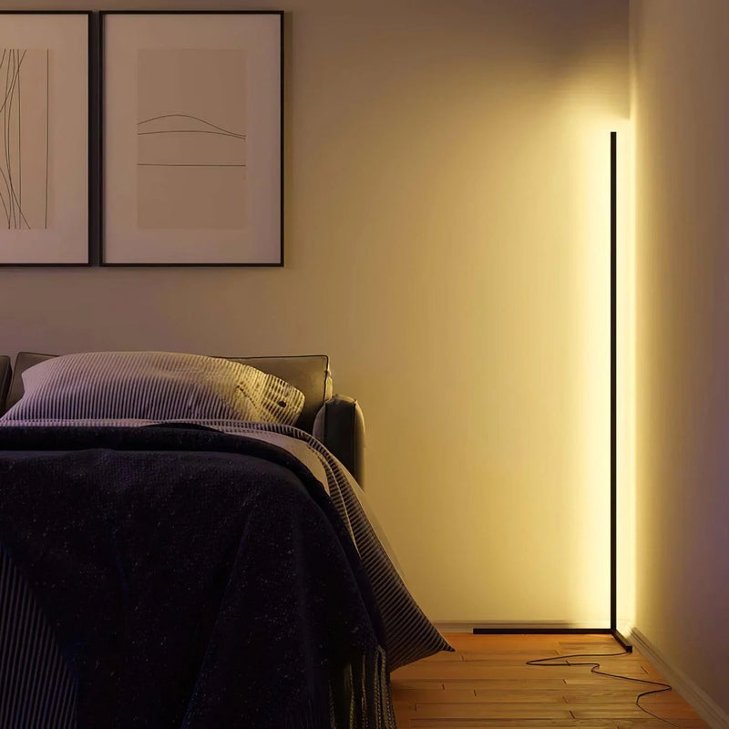 Nordic LED Floor Lamp with Remote, Dimmable RGB and Warm White, 142 cm — photo 15