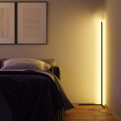 Nordic LED Floor Lamp with Remote, Dimmable RGB and Warm White, 142 cm — photo 15