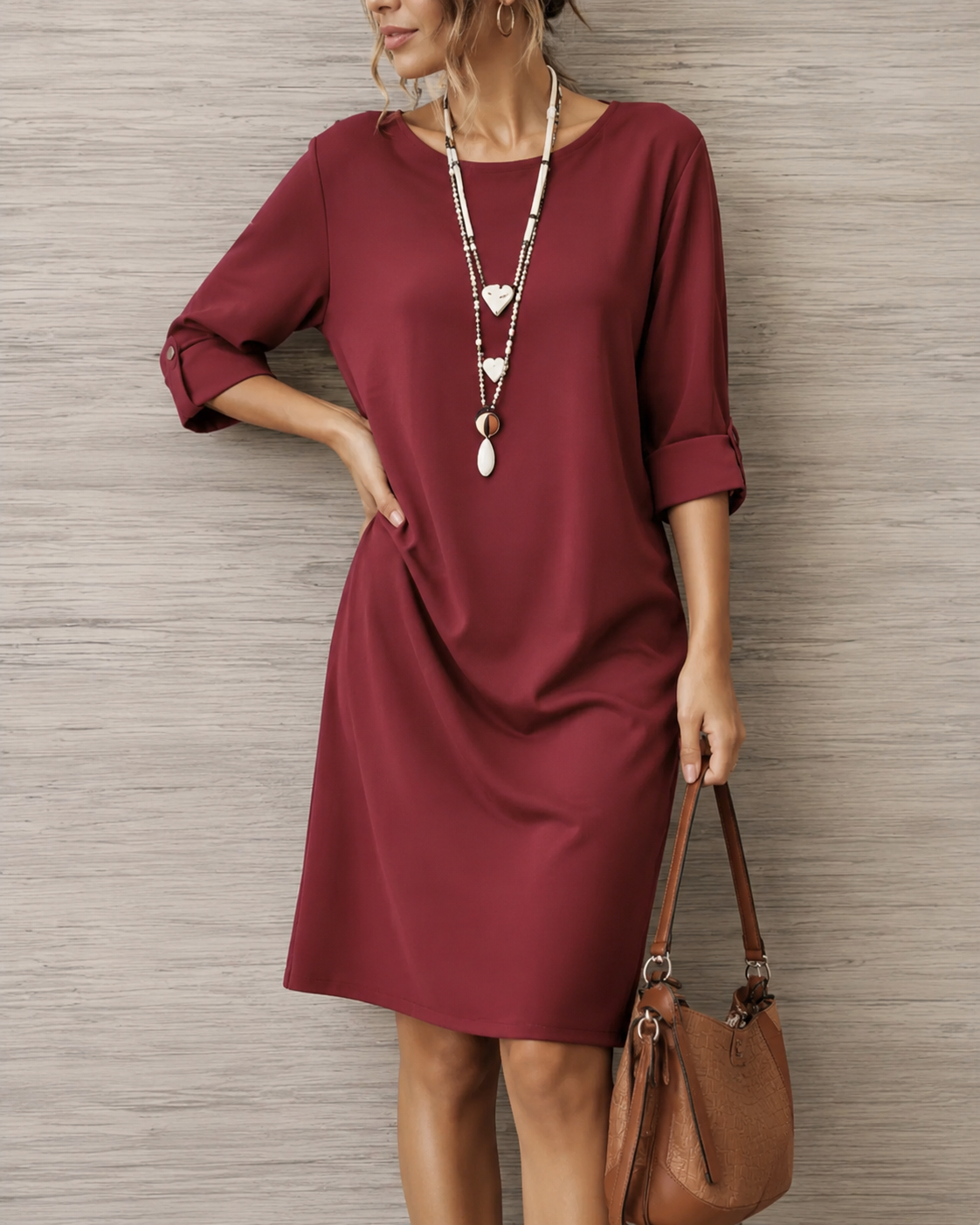 Flowy Midi Dress with a Smoothing, Tummy-Flattering Fit — photo 9