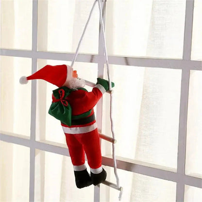 Christmas Decoration Climbing Santa with Rope Ladder and Fabric Suit for Indoor Holiday Decor — photo 2
