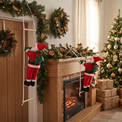 Christmas Decoration Climbing Santa with Rope Ladder and Fabric Suit for Indoor Holiday Decor — photo 6