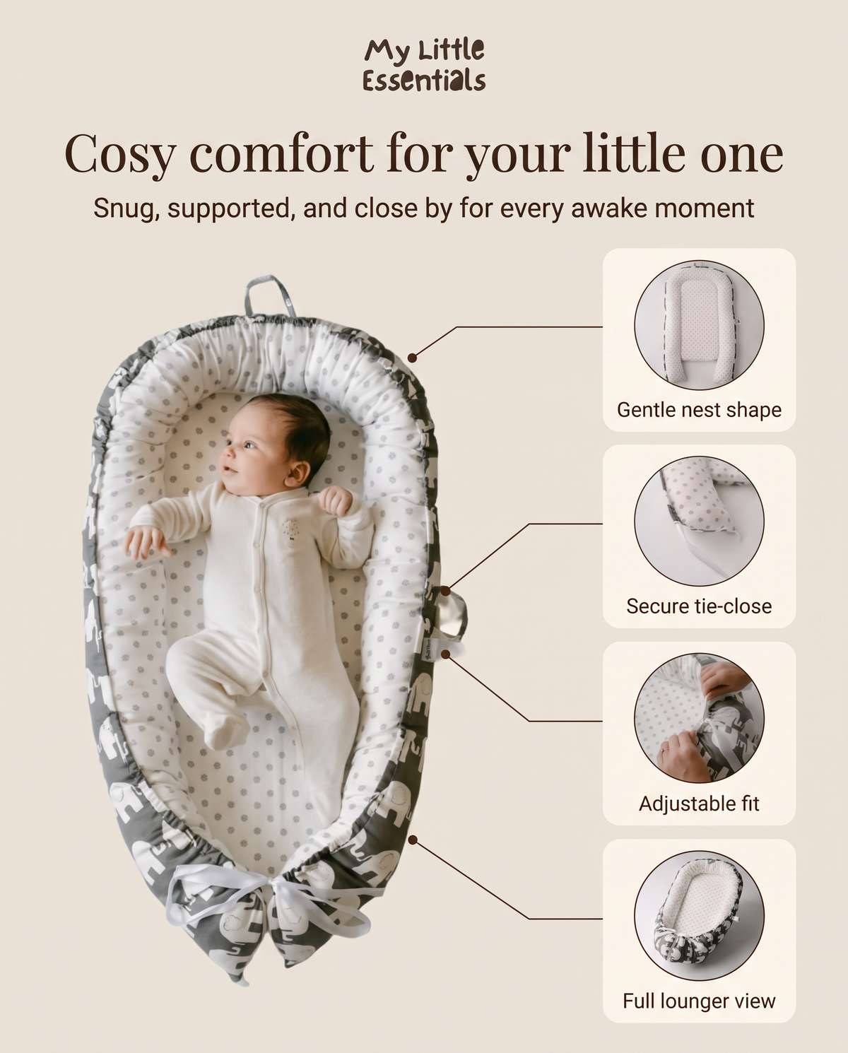 My Little Essentials™ CozyNest Lounger — photo 17