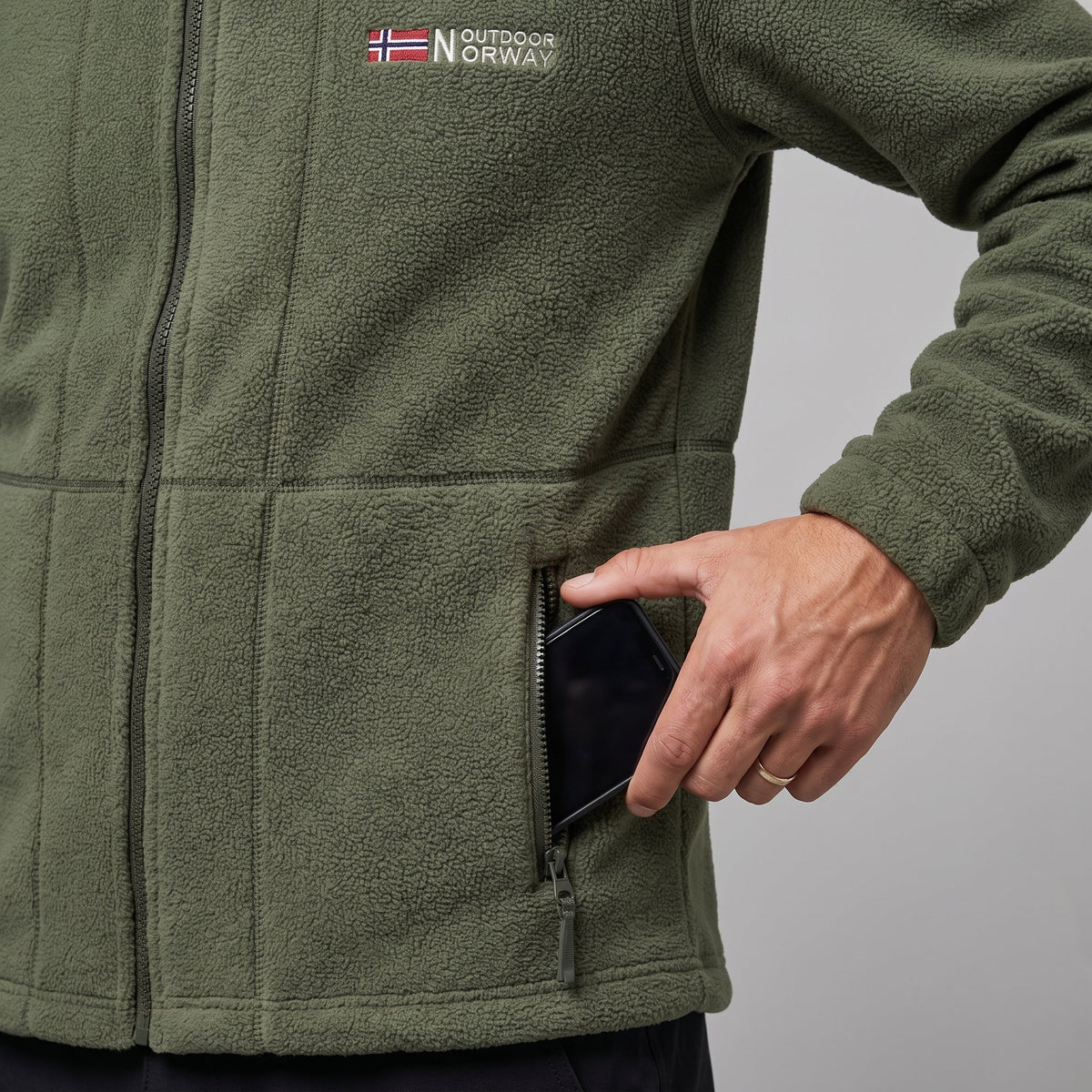Men's Windproof Hooded Fleece Jacket for Walking & Hiking — photo 2