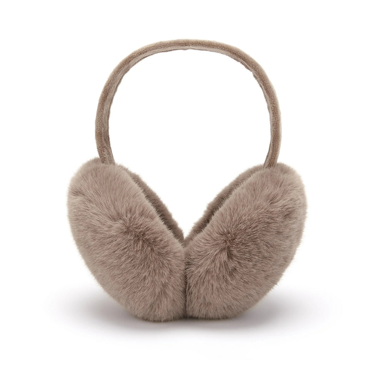 Faux Rabbit Fur Earmuffs Foldable Winter Ear Warmers for Adults — photo 6