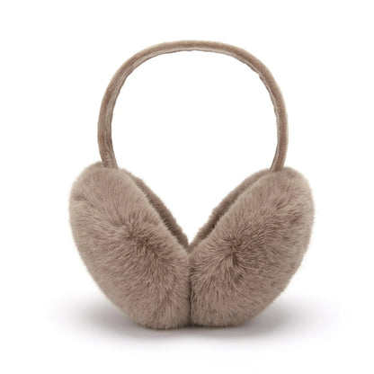 Faux Rabbit Fur Earmuffs Foldable Winter Ear Warmers for Adults — photo 6
