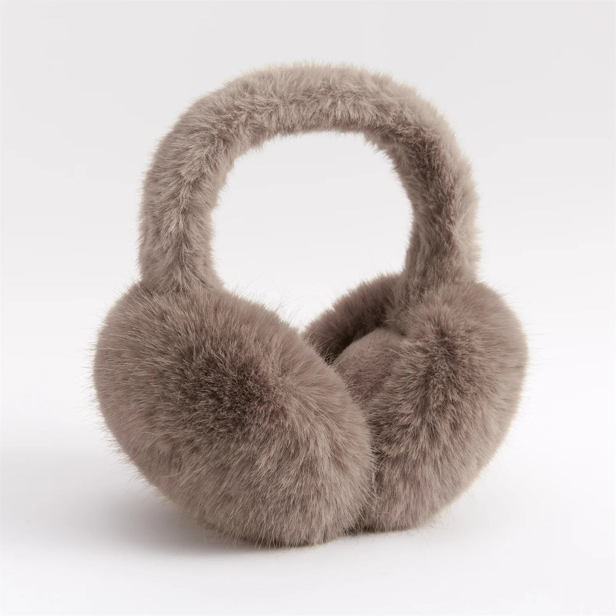Faux Rabbit Fur Earmuffs Foldable Winter Ear Warmers for Adults — photo 1