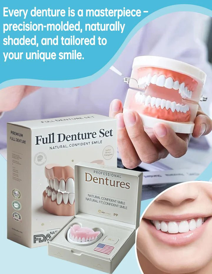 Flexible Denture Set for Upper & Lower Jaw – Reusable & Custom-Fit — photo 6