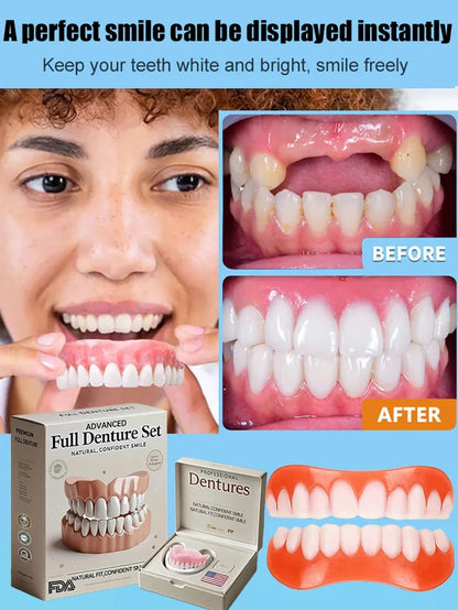 Flexible Denture Set for Upper & Lower Jaw – Reusable & Custom-Fit — photo 7