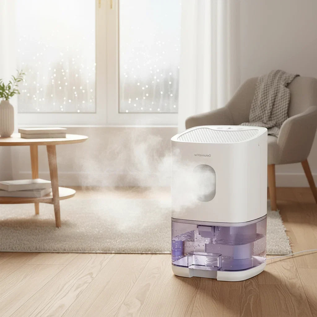 Compact Portable Home Dehumidifier with Quiet Operation & EU/US Plug Options Included — photo 5