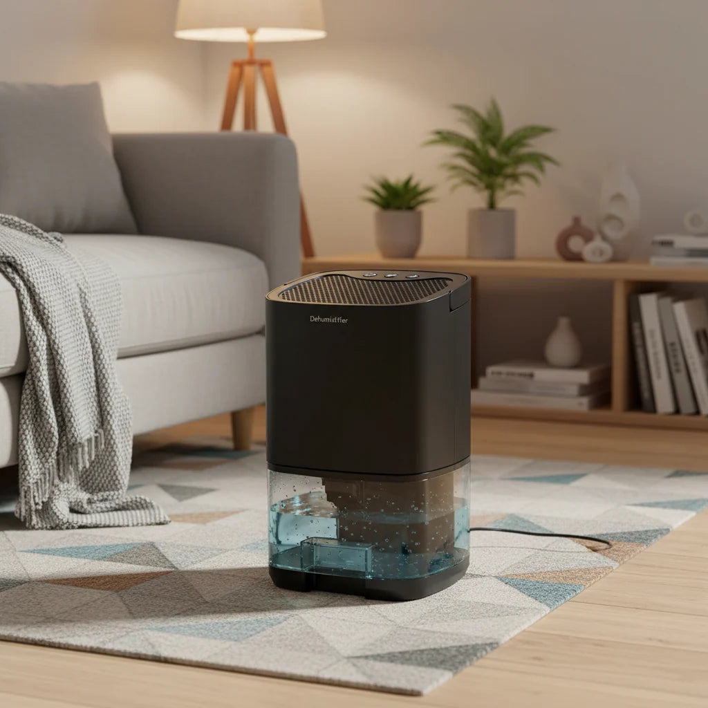 Compact Portable Home Dehumidifier with Quiet Operation & EU/US Plug Options Included — photo 7