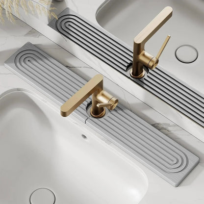 Diatomaceous Earth Faucet Splash Guard with Quick-Drying Absorbent Stone Finish — photo 3