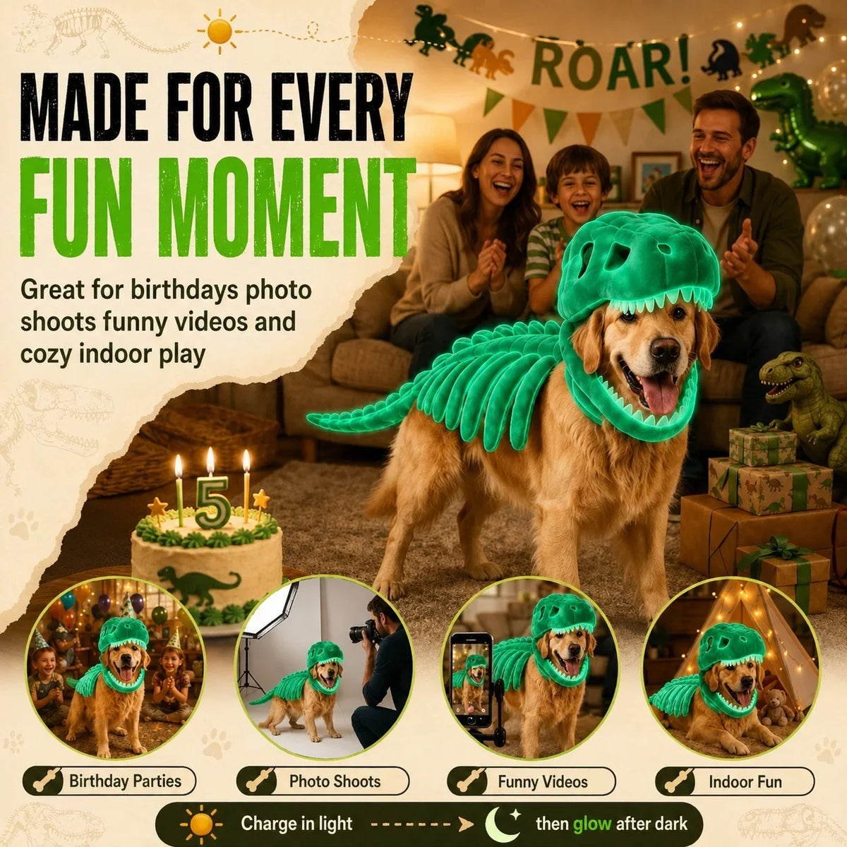 Dinosaur Skeleton Pet Costume — photo 11