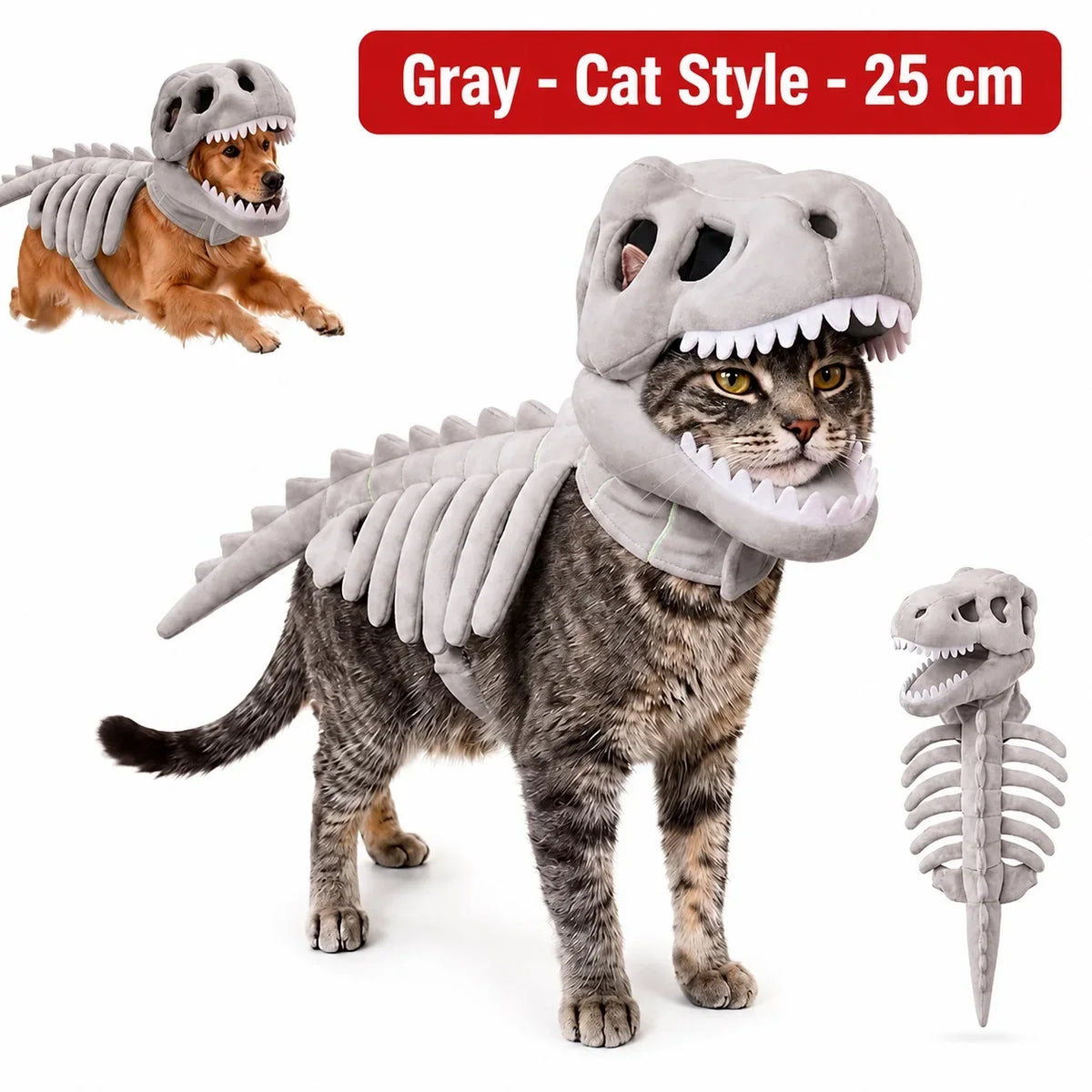 Dinosaur Skeleton Pet Costume — photo 18
