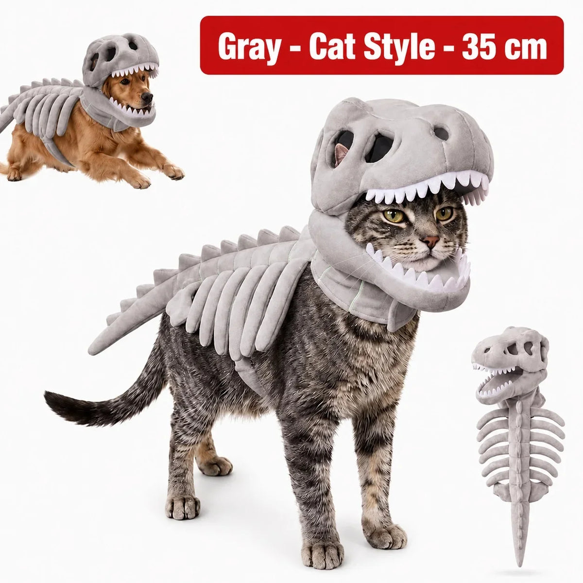 Dinosaur Skeleton Pet Costume — photo 19