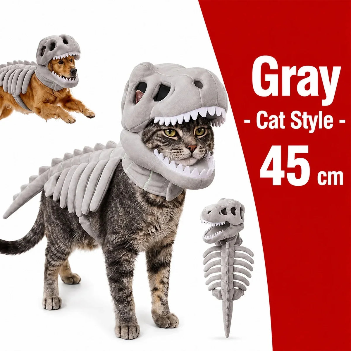 Dinosaur Skeleton Pet Costume — photo 12