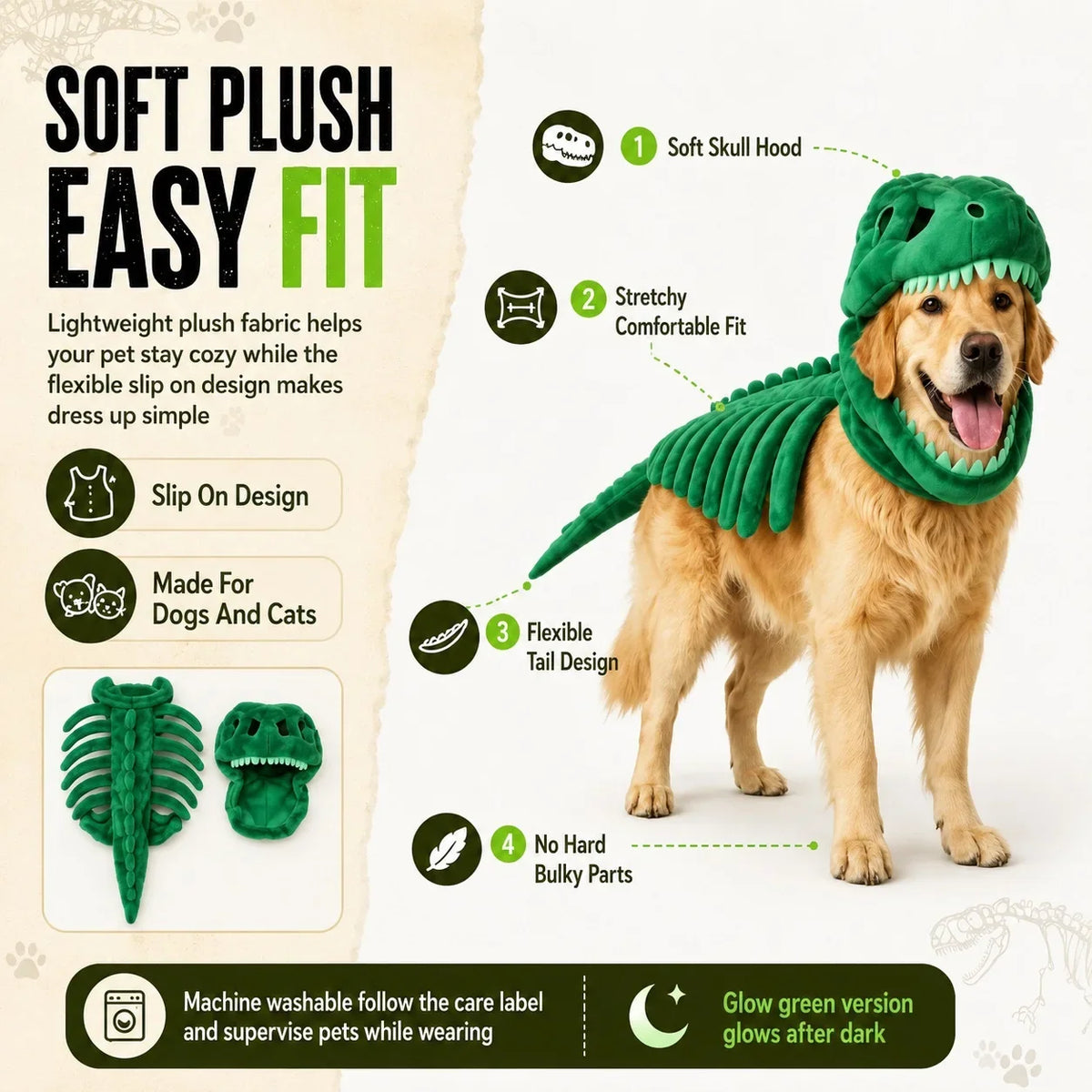 Dinosaur Skeleton Pet Costume — photo 10