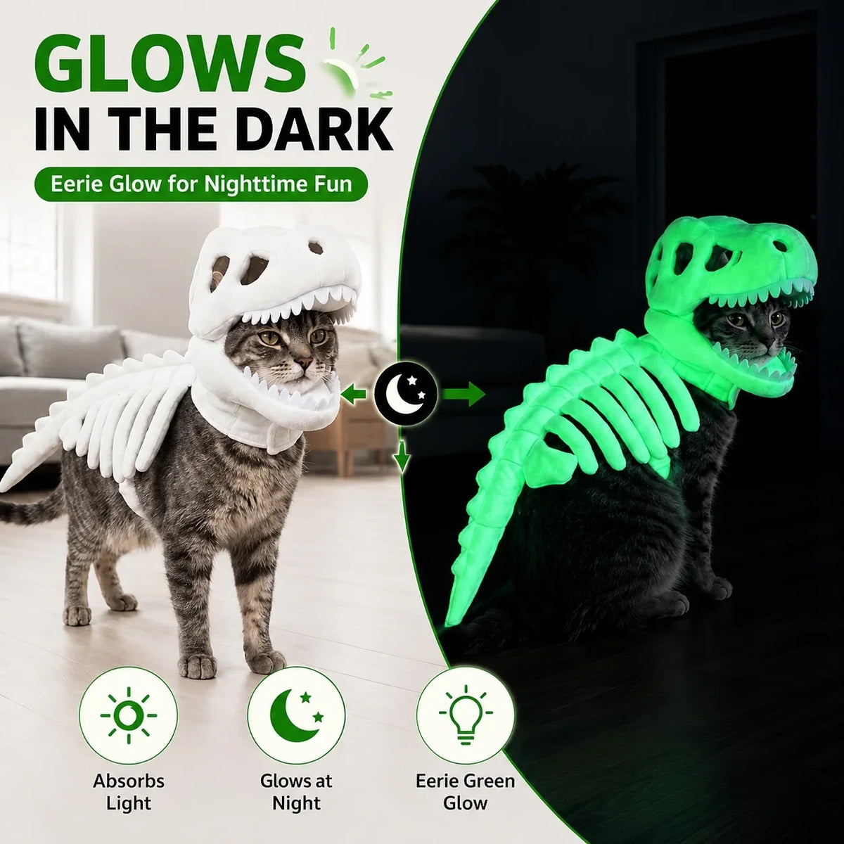 Dinosaur Skeleton Pet Costume — photo 5