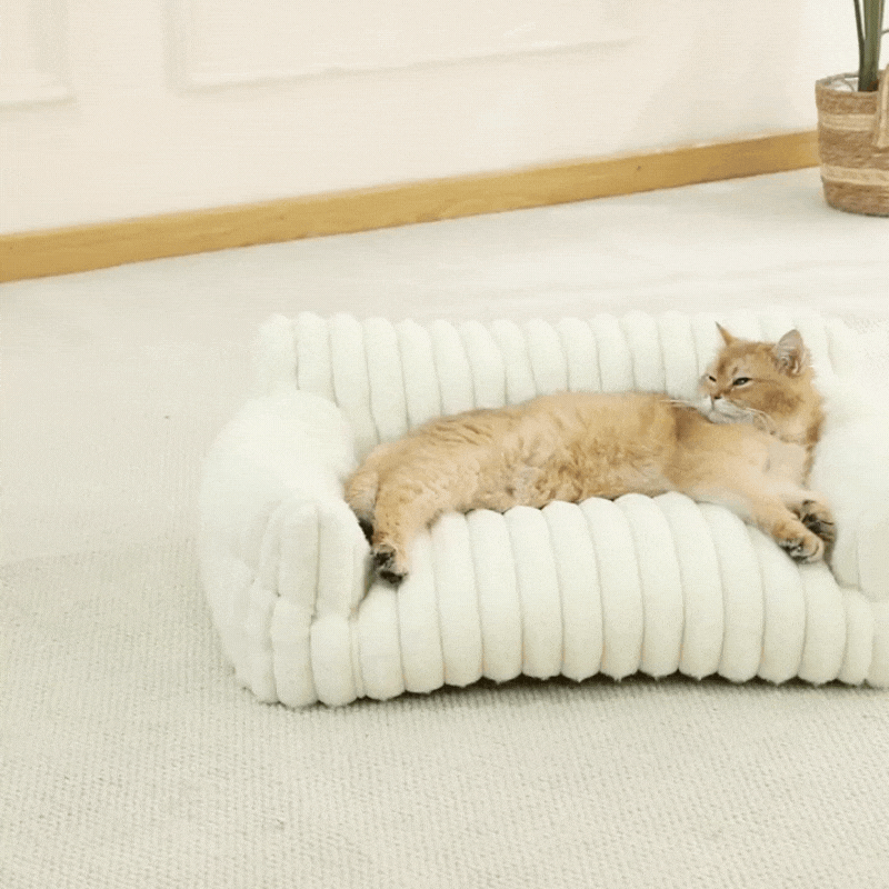Nordspur | Fluffy Cloud Cat Sofa Bed with Soft Bolsters & Washable Covers — photo 13