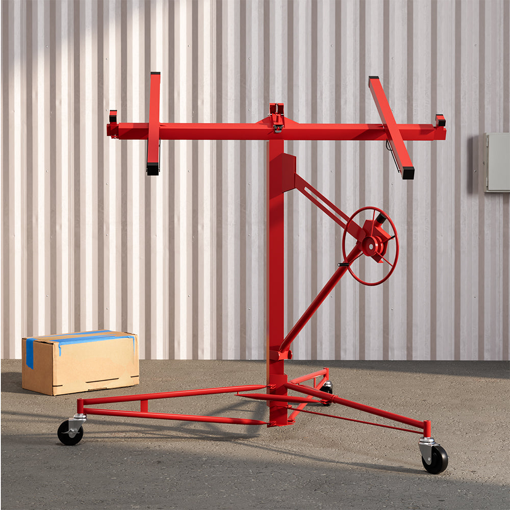 11 Ft Plasterboard Lifter with Rolling Casters Panel Hoist — photo 4
