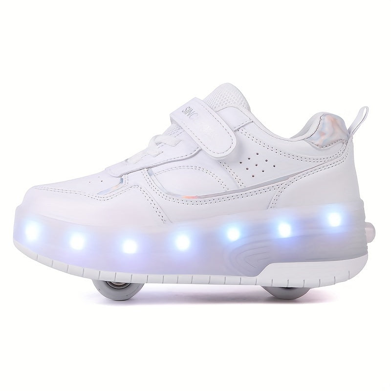 Children's Roller Sneakers with Retractable Wheels and Rechargeable LED Light-Up Sole — photo 15