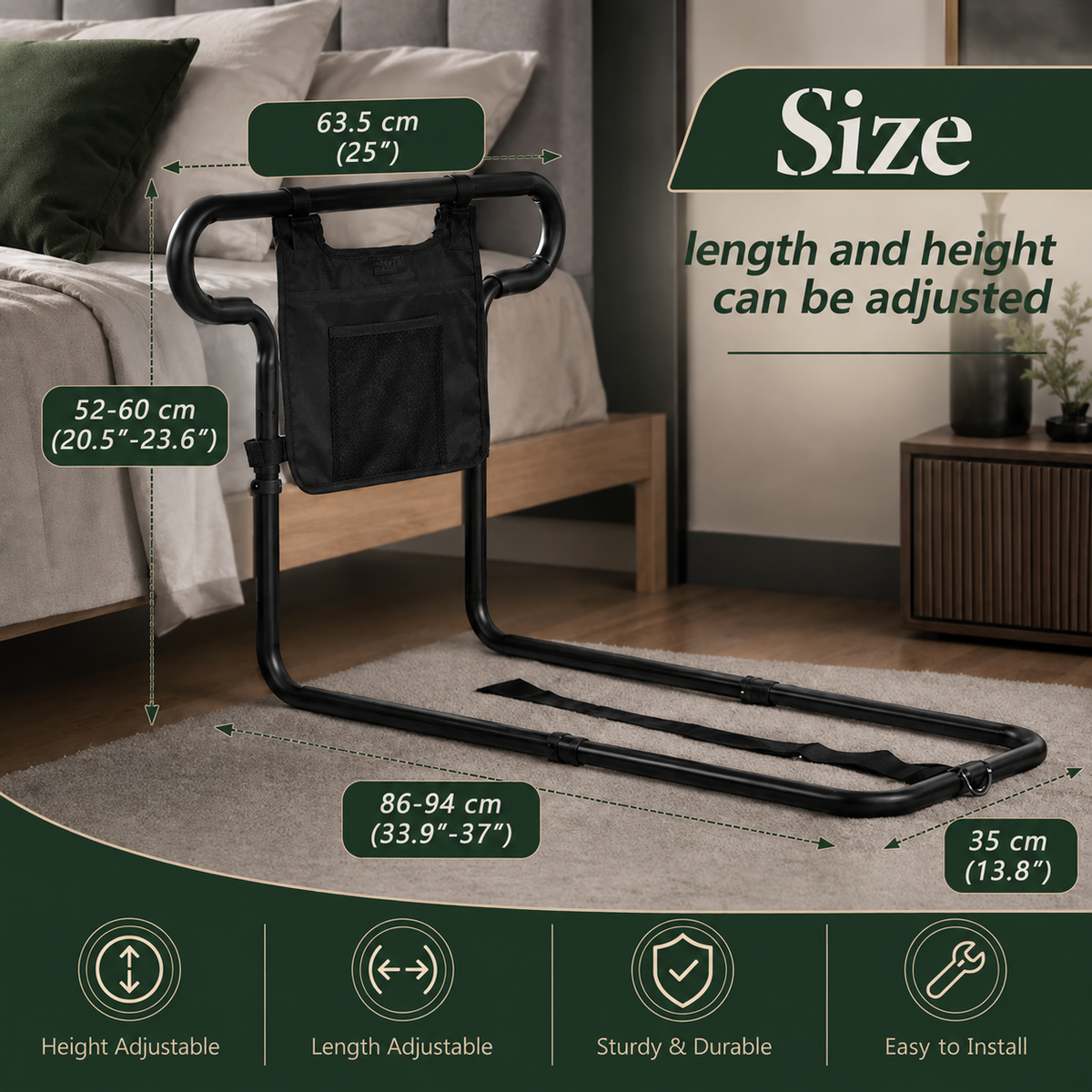 Bed Safety Rail for Seniors — photo 3
