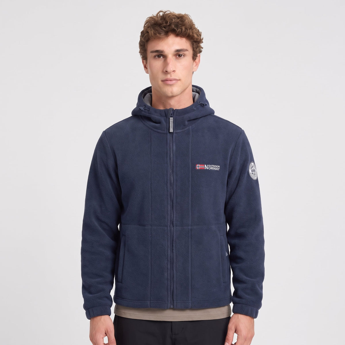 Men's Windproof Hooded Fleece Jacket for Walking & Hiking — photo 28