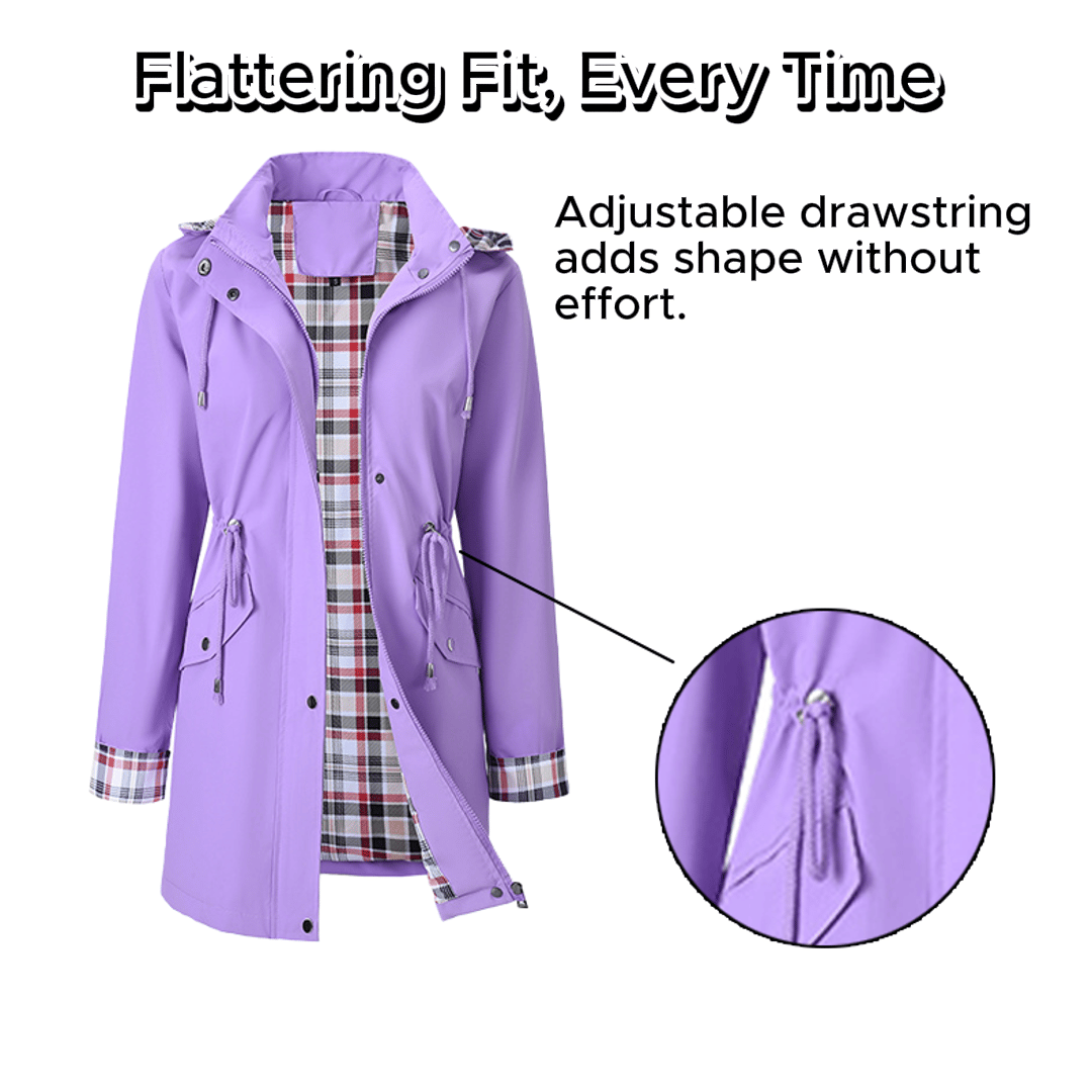 Womens Chic Lightweight Waterproof Jacket - Stylish and Durable — photo 2