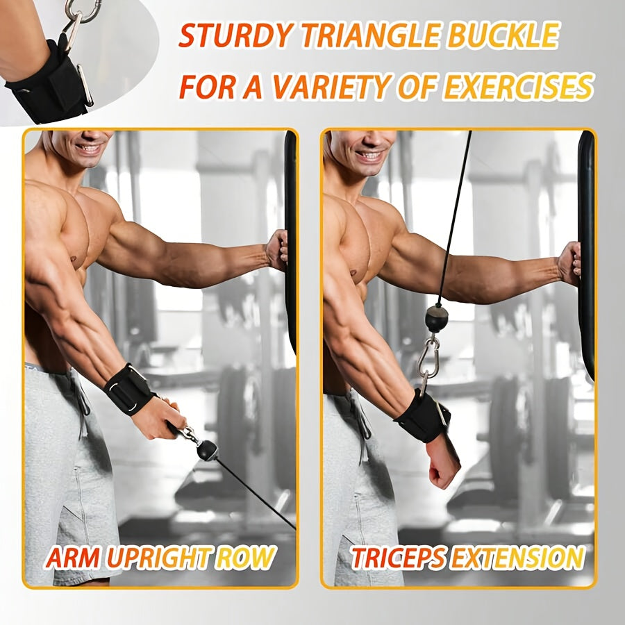 Adjustable Anti Slip Weight Lifting Wrist Straps in Durable Nylon for Deadlifts, Rows and Pull Ups — photo 4