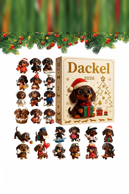 Dachshund Advent Calendar 2026 – 24 Acrylic Pendants for Dog Lovers — photo 1