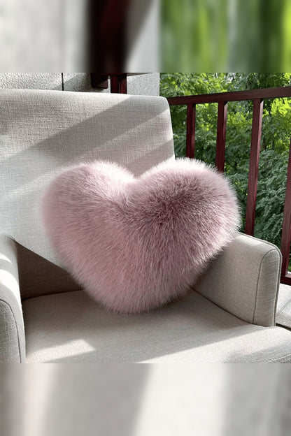 Heart Cushion with Long Pile – 32 x 40 cm, Four Colours — photo 6