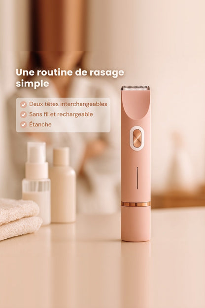 Intimate Electric Razor – Cordless, Two Interchangeable Heads, Waterproof — photo 3