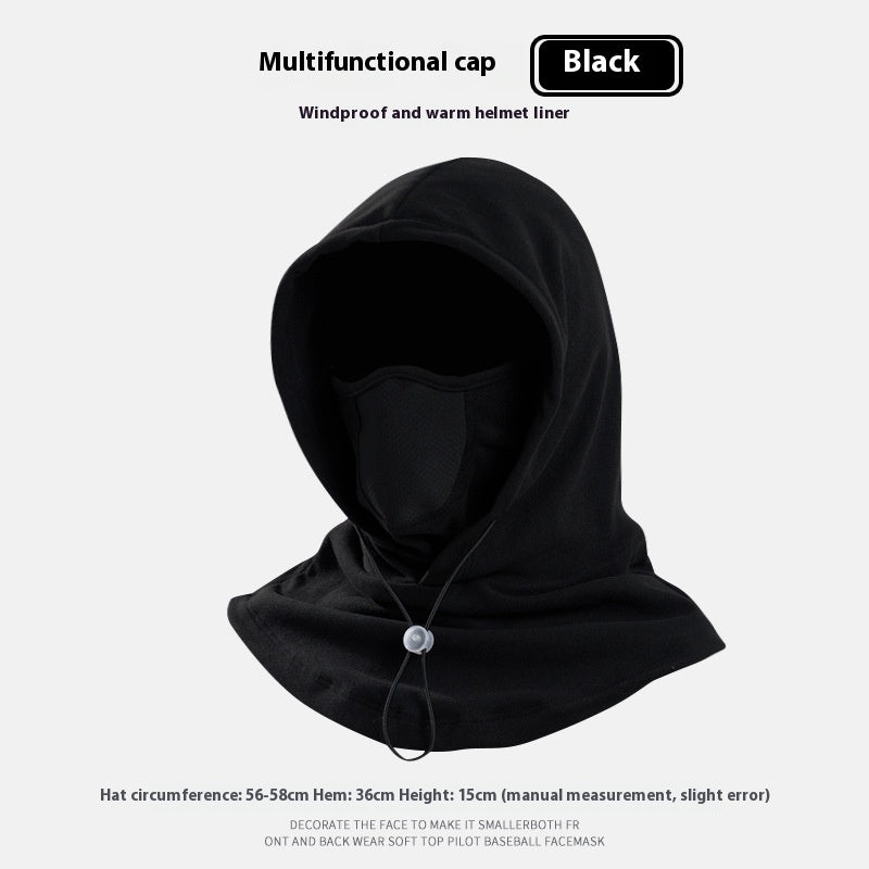 3-in-1 Thermal Fleece Balaclava | Windproof Hood, Neck Warmer & Face Mask in One | Warm Winter Ski, Cycling, Running & Dog Walking Hat for Men & Women | Adjustable Drawstring | 4 Colours — photo 14