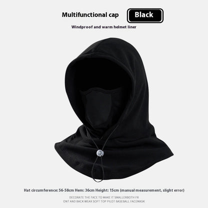 3-in-1 Thermal Fleece Balaclava | Windproof Hood, Neck Warmer & Face Mask in One | Warm Winter Ski, Cycling, Running & Dog Walking Hat for Men & Women | Adjustable Drawstring | 4 Colours — photo 14