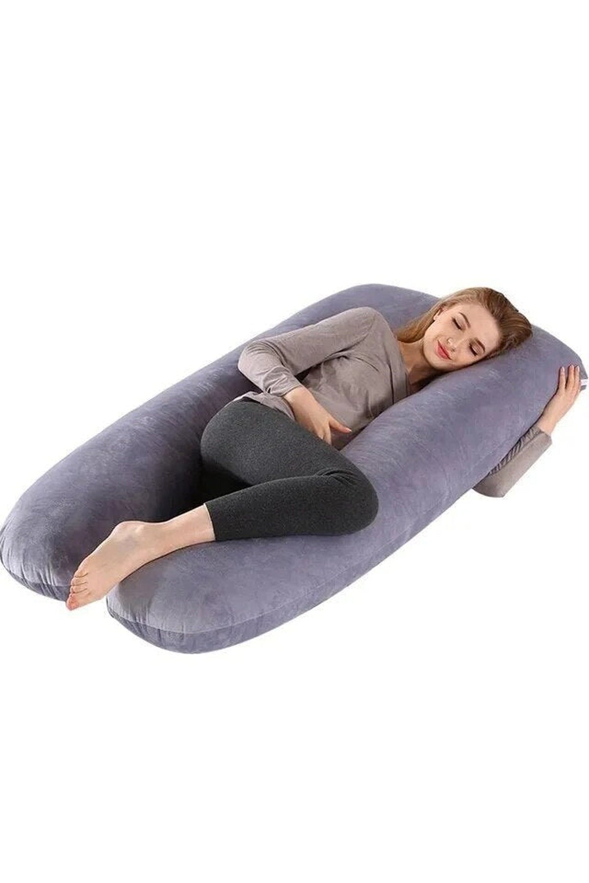 Body Pillow – Ergonomic Support, Removable Cover — photo 8