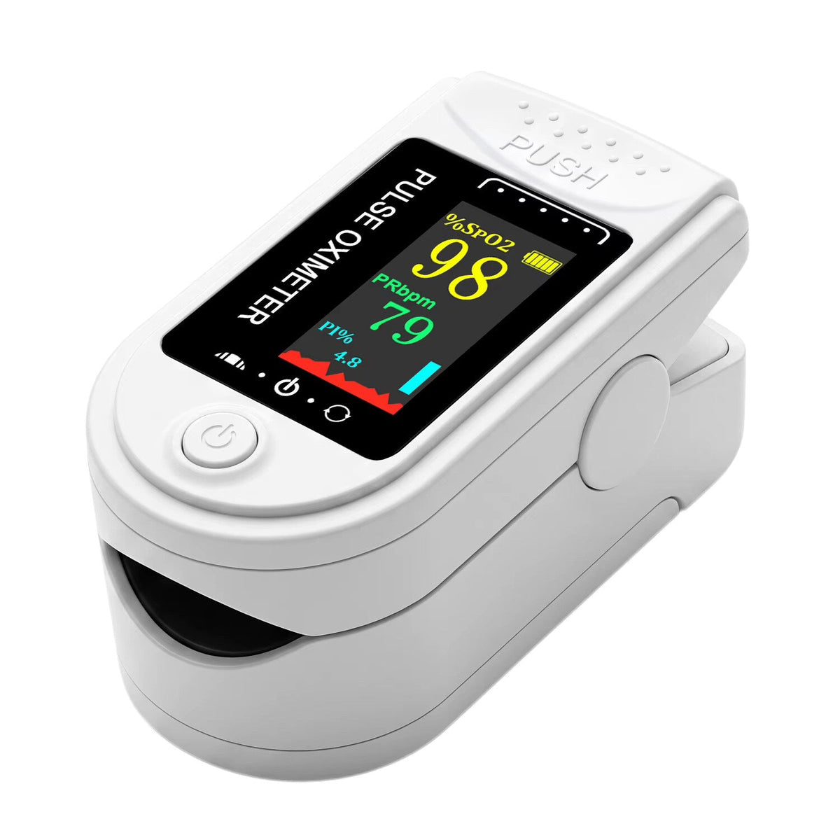 Fingertip Health Monitor – Glucose and Oxygen Tracking, White — photo 5
