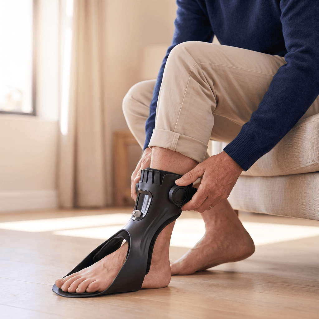 Adjustable Foot Drop Support Brace with Air Cushion — photo 2