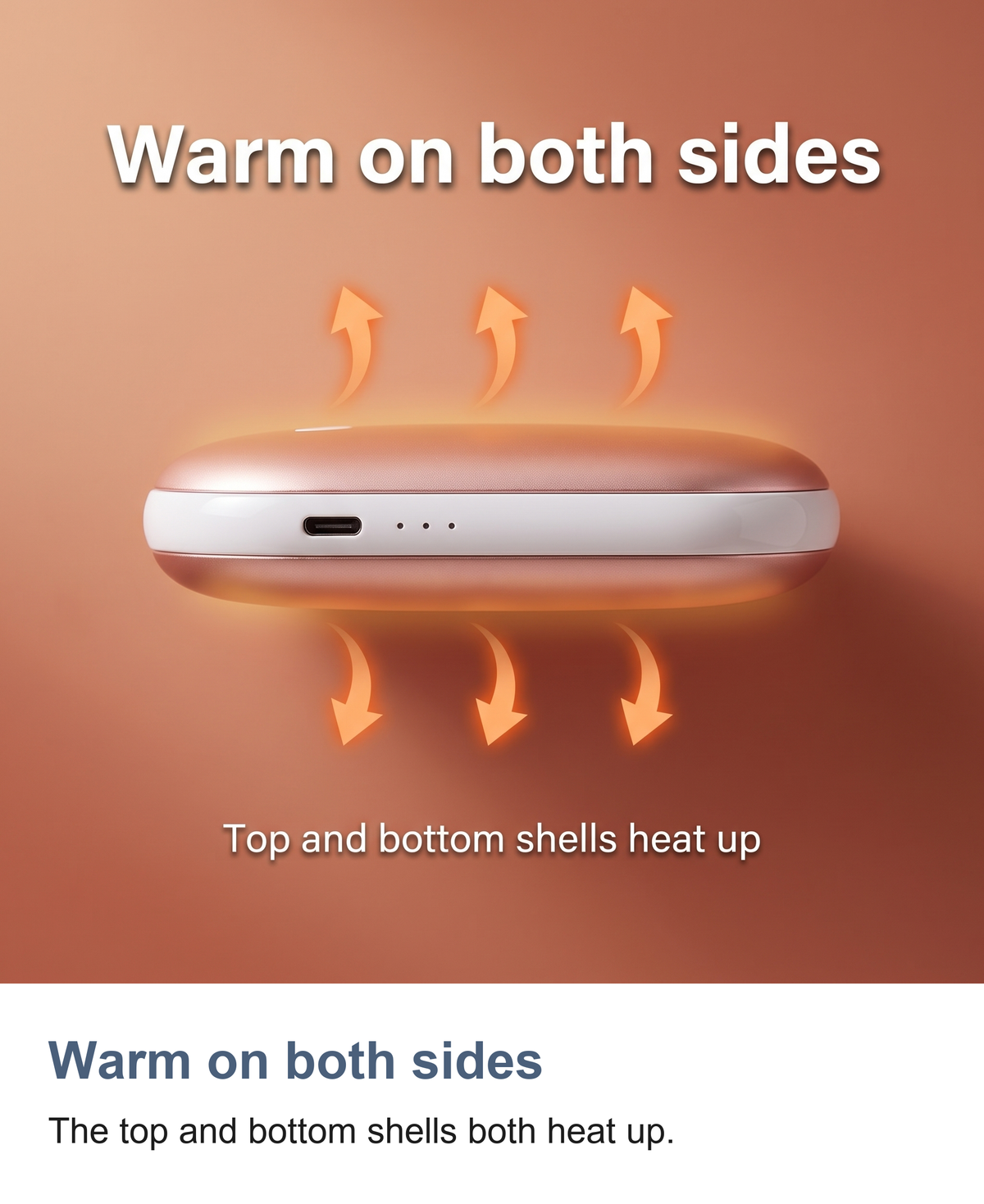 Rechargeable Hand Warmers, 2 Pack Pebble Hand Warmer and Power Bank — photo 7