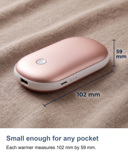 Rechargeable Hand Warmers, 2 Pack Pebble Hand Warmer and Power Bank — photo 16
