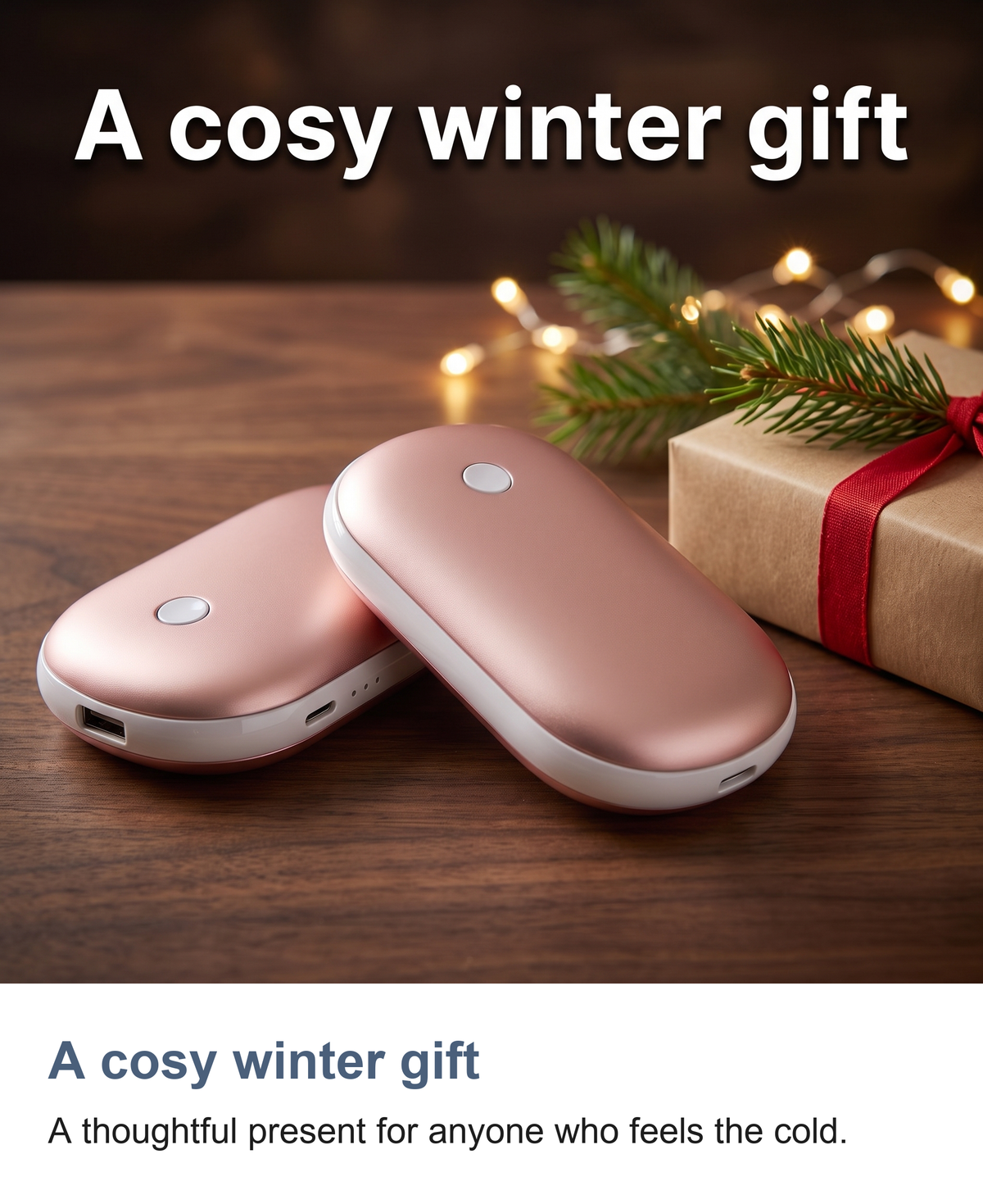 Rechargeable Hand Warmers, 2 Pack Pebble Hand Warmer and Power Bank — photo 12
