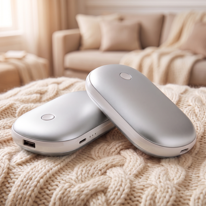 Rechargeable Hand Warmers, 2 Pack Pebble Hand Warmer and Power Bank — photo 3