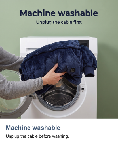 Heated Hoodie Blanket, Oversized Wearable Blanket with 3 Heating Zones — photo 12