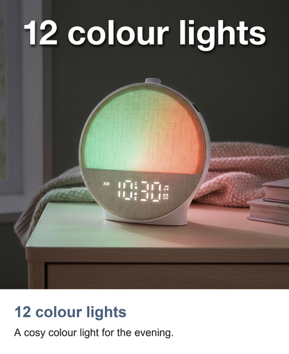 Sunrise Clock with Bluetooth Speaker, Wake Up Light and 30 Sounds — photo 5