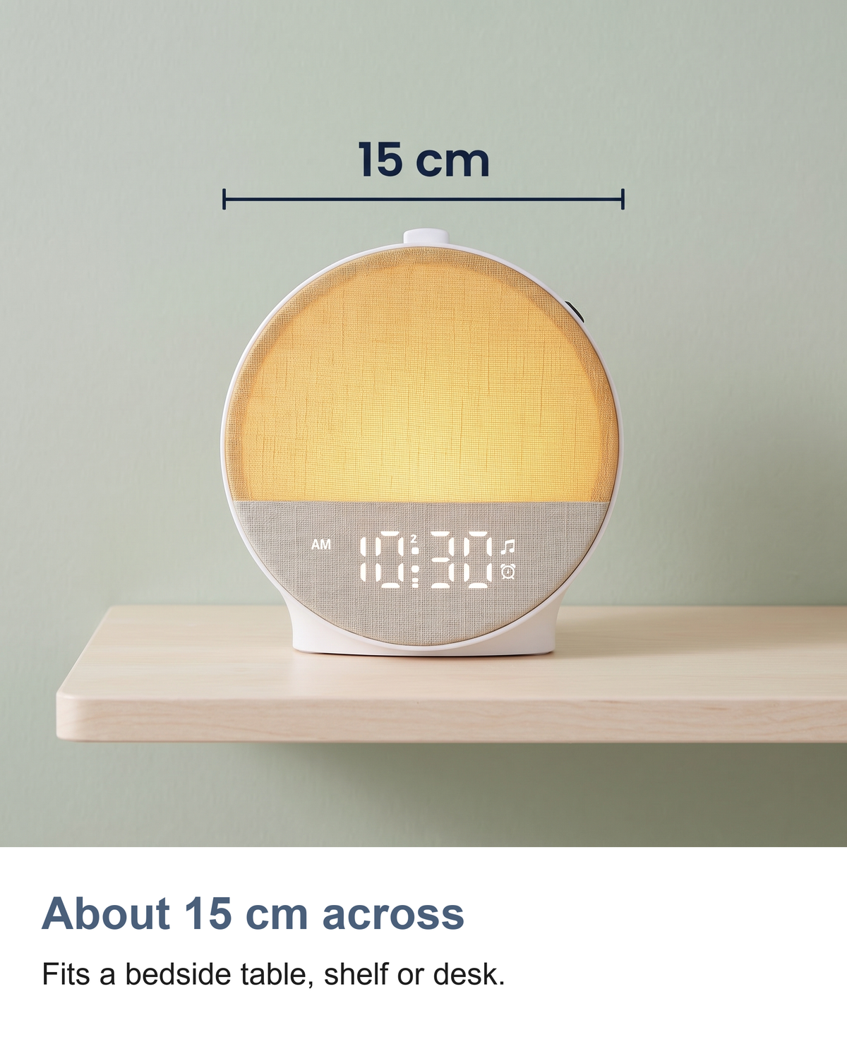 Sunrise Clock with Bluetooth Speaker, Wake Up Light and 30 Sounds — photo 13