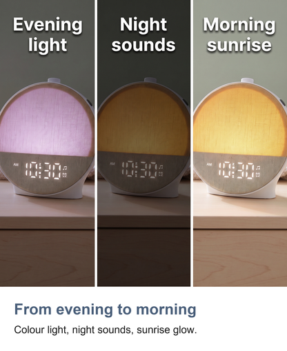 Sunrise Clock with Bluetooth Speaker, Wake Up Light and 30 Sounds — photo 9